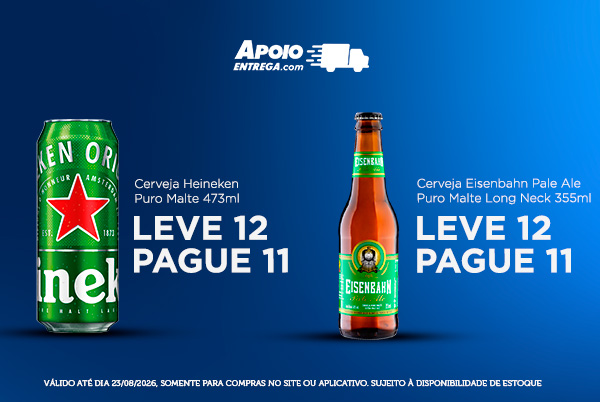 Cerveja Heineken leve 12 pague 11 23/08